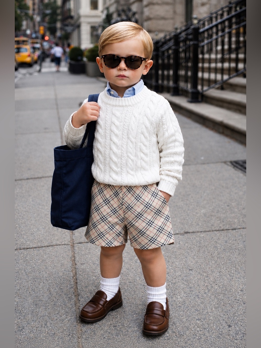Burberry Pull On Nova Check Checkered Plaid Designer Boys Toddlers Shorts